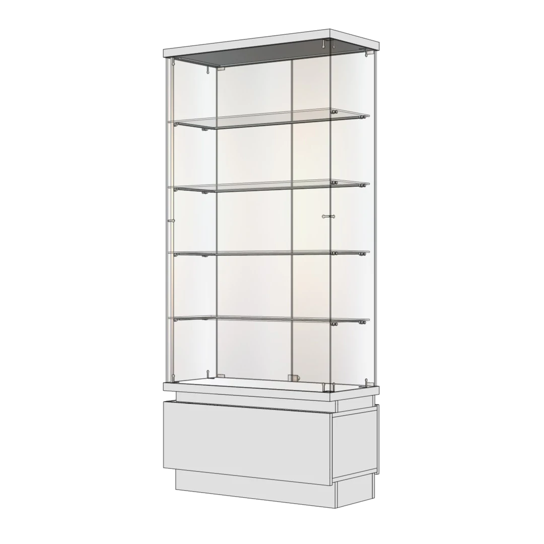 Витрина ВС5ПСК-900х400х2000